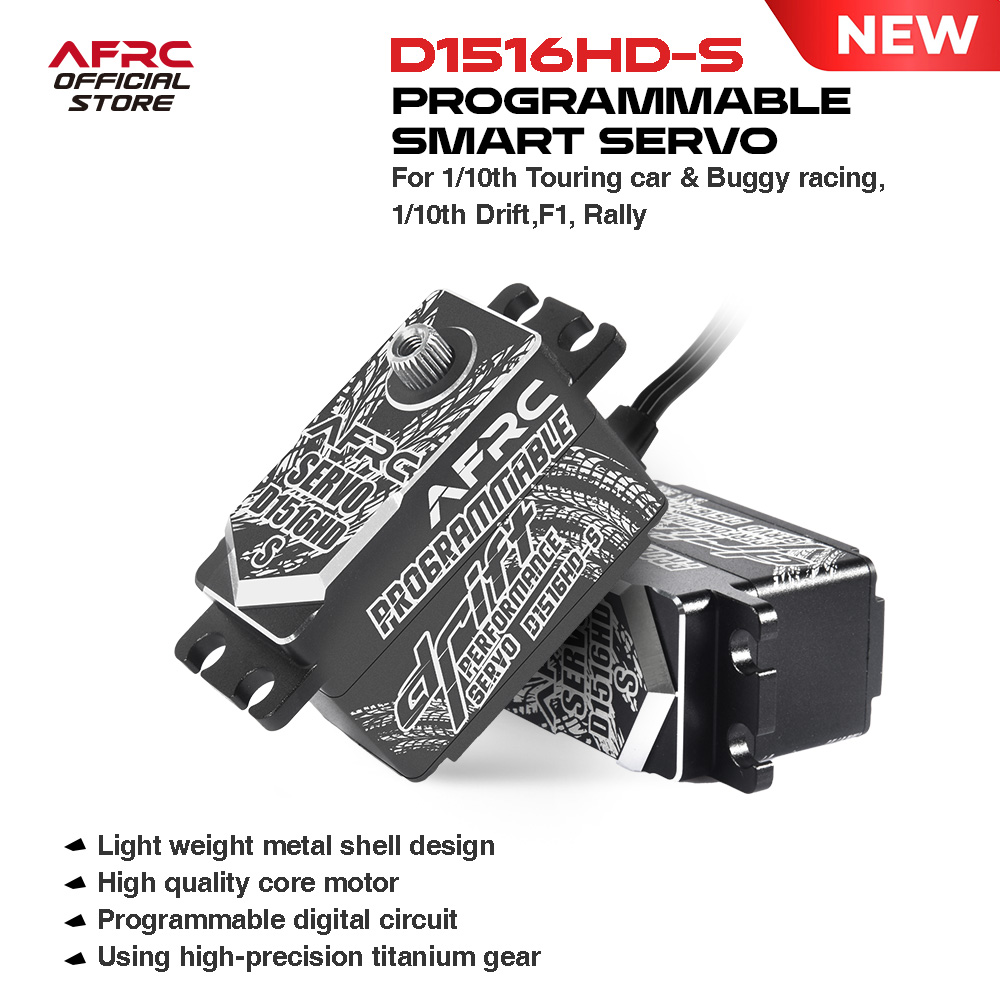Model Kit F1 - AFRC D1516HD-S Professionelles Racing-Drift-Kit mit Low-Profile-Servo