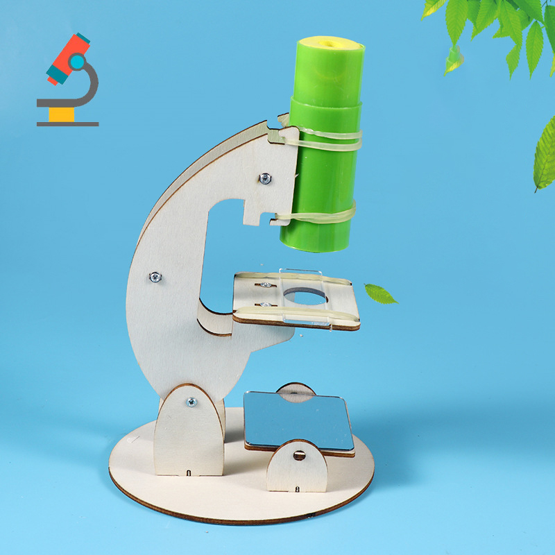Model Kit Jet - 1 Set DIY-Wissenschaftsexperimentier-Set & Lernmodell DIY-Mikroskop-Spielzeug