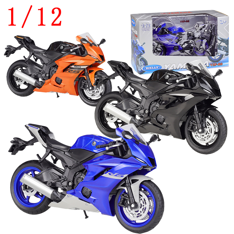 Model Kit Yamaha - WELLY Diecast Yamaha Motorrad-Modellauto im Maßstab