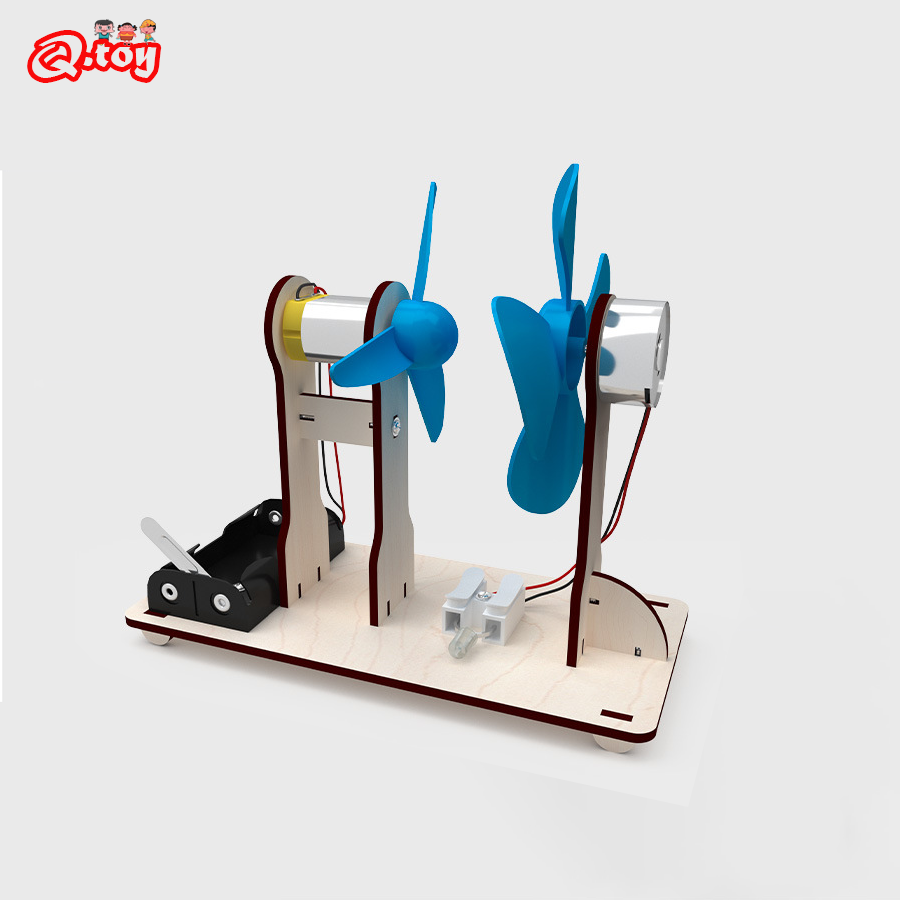 Model Kit China - DIY windbetriebenes Generatormodell STEM Technologia Wissenschaftsspielzeug