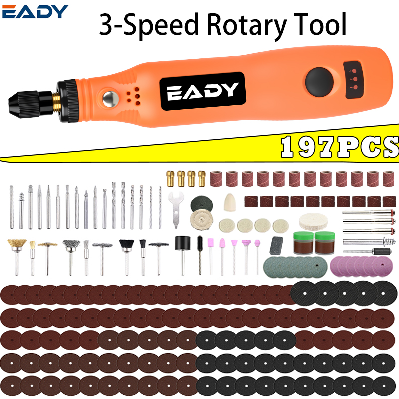 Model Kit Store - USB-Akku-Rotationswerkzeug-Set – Mini-Elektrobohrer für Metallpolieren, Modellbau,
