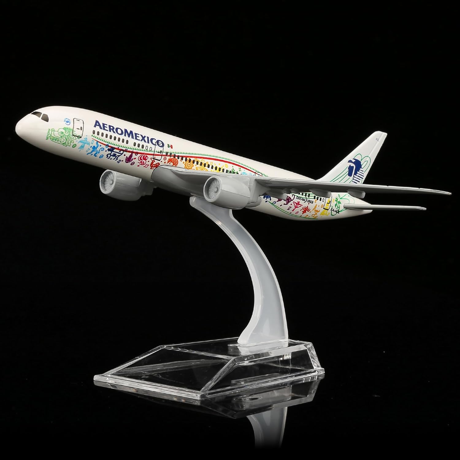 Model Kit Store - 16cm Spielzeug-Flugzeugmodell Aeromexico B787 Druckguss-Metall-Flugzeugmodell-Bausatz mit