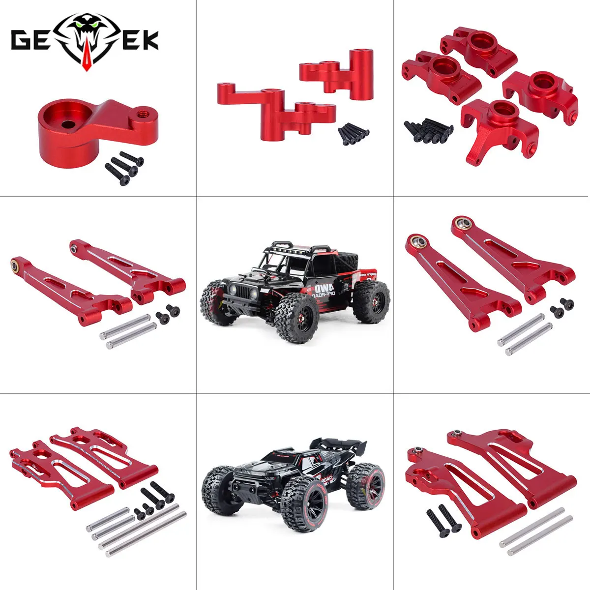 Model Kit Eva - CNC Aluminium Lenkungskupplung Vordere und Hintere