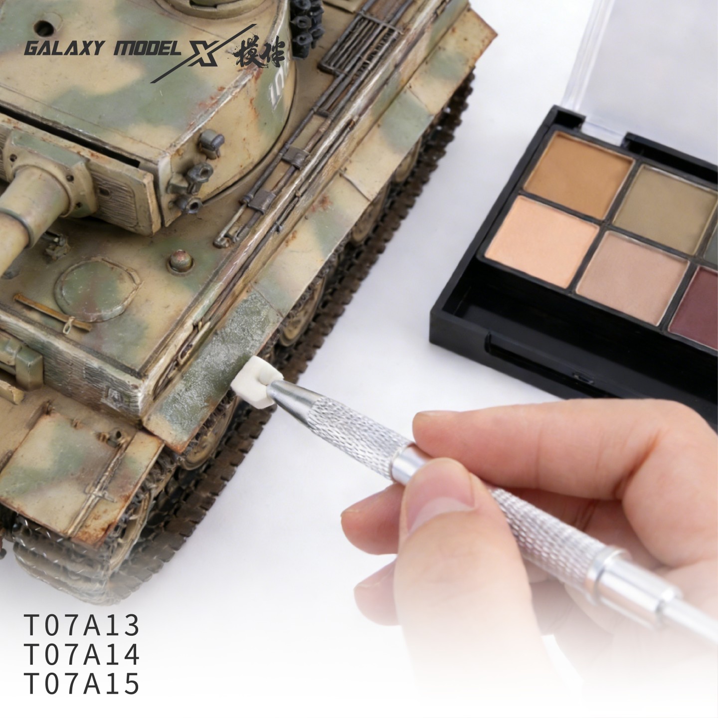 Weathering Model Kit - Galaxy Tool Modellbau-Wetterungsschwamm-Set Modellbau-Wetterungseffekt-Werkzeuge für Militärmodelle