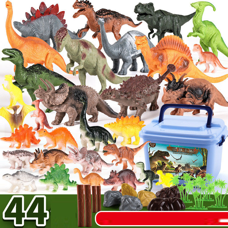 Model Kit Jurassic Park - 44 Stück Jurassic Dinosaurier Set Simulation