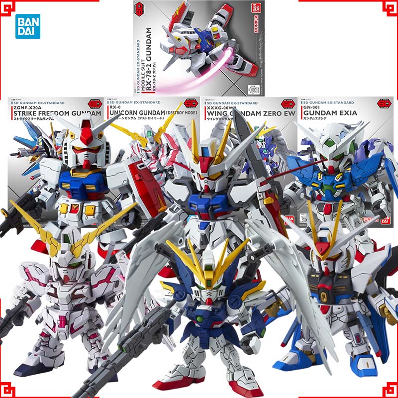 Model Kit Wing Zero - Bandai Gundam Modellbausatz SDEX Strike Freedom
