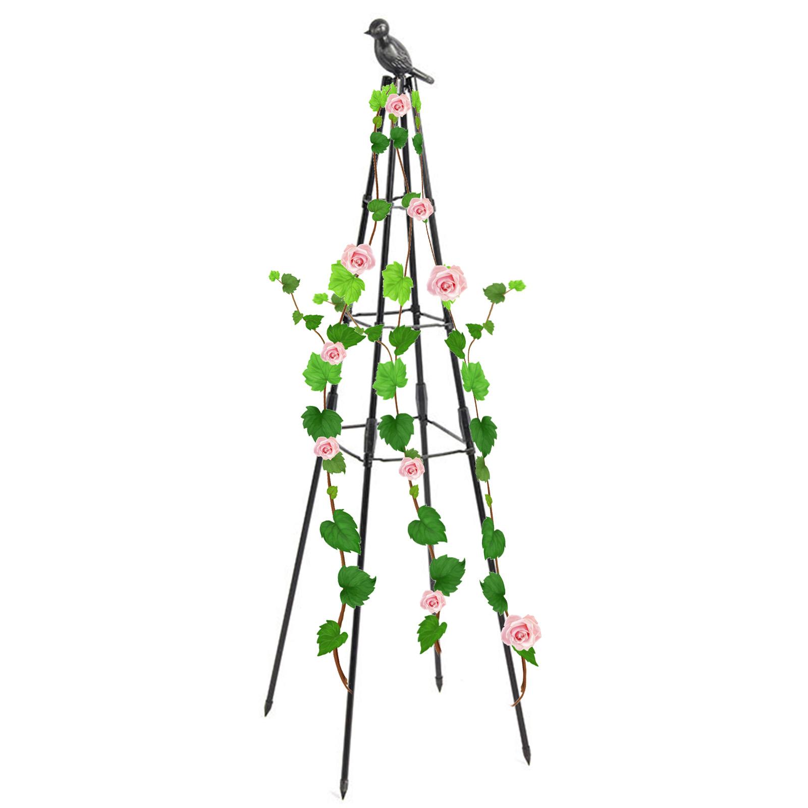 Model Kit Obelisk - 160cm Metall Garten Obelisk Spalier Pflanze