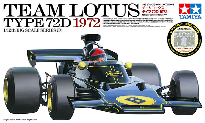 Model Kit F1 - Tamiya 12046, statisch zusammengebautes Modell im