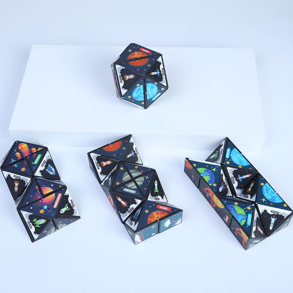 Model Kit Infinite Dimension - Kreativer Stern, geometrischer Magnetwürfel, vielseitiger, stufenloser