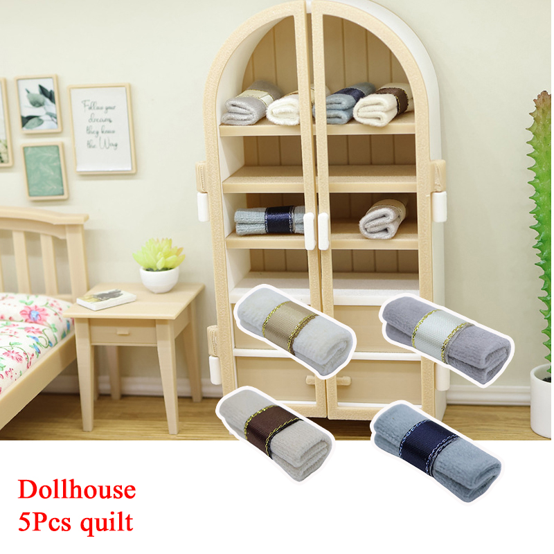Model Kit Simulator - 5Pcs 1/12 Puppenhaus Mini Quilt Kit