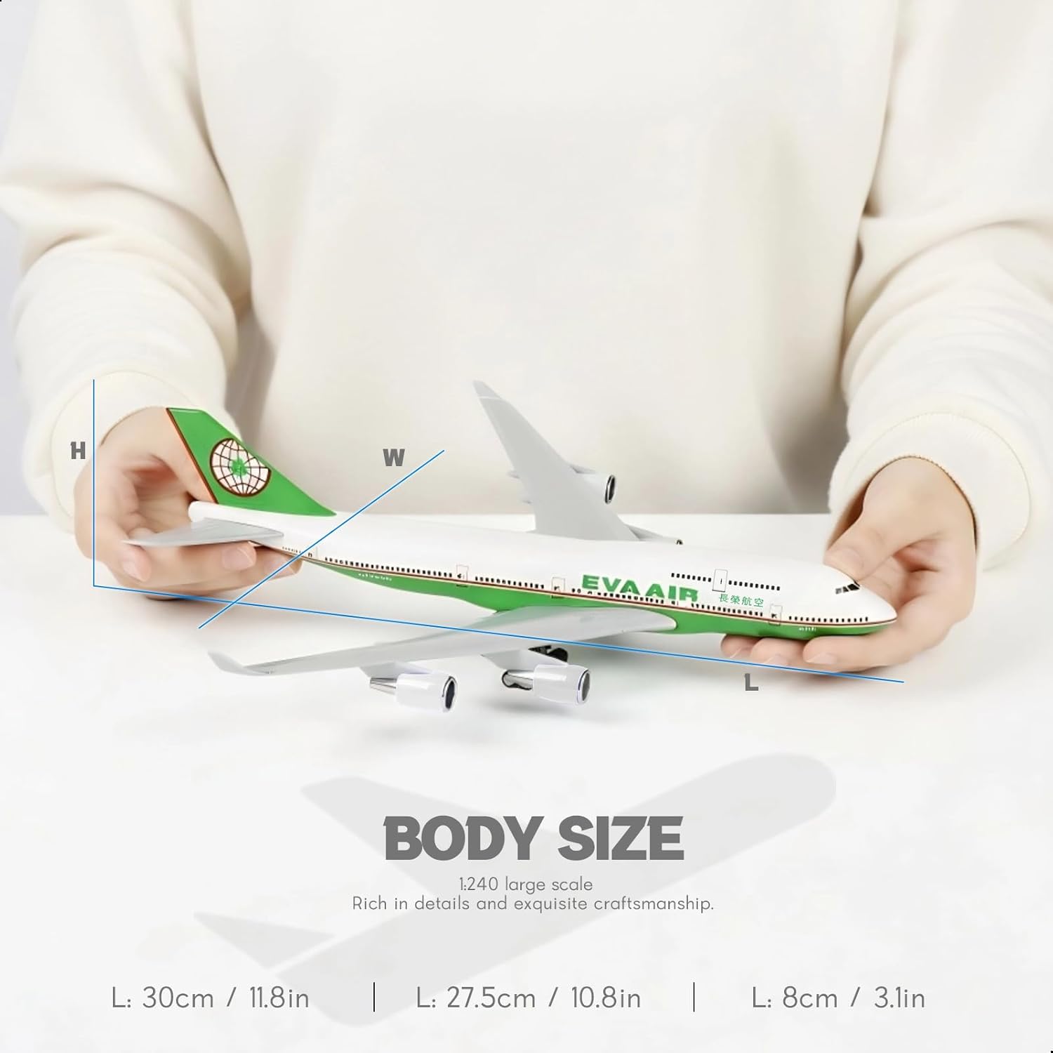 30cm EVA Air 747 Flugzeugmodel – Model Kit Eva Bewertung und Preis