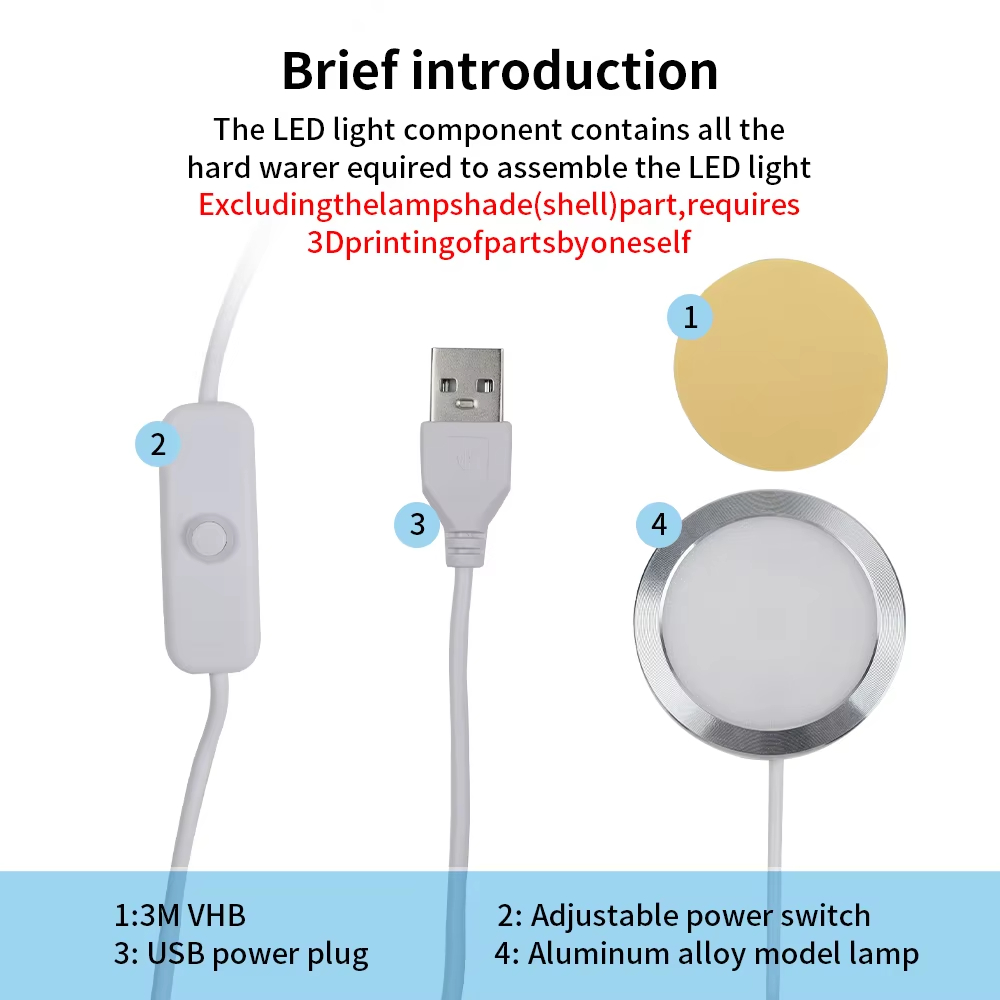 USB-LED für Lampen-Kit Bambu L – Model Kit F1 Bewertung und Preis
